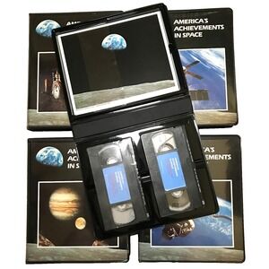 The Easton Press "Americas Achievements In Space" VHS Video 8 Tape Lot